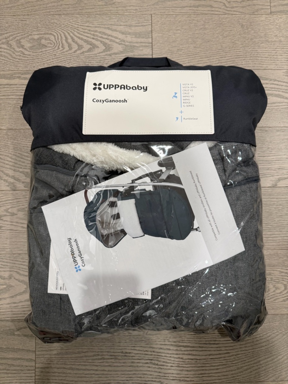 UPPABaby CozyGanoosh Stoller Footmuff Greyson/Jordan/Charcoal Melange